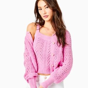 🌸 NWT Lilly Pulitzer Zabrina Sweater set Rose